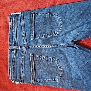 STUNNING CITIZENS OF HUMANITY ROCKET CROP HIGH RISE RAW EDGE SKINNY JEANS